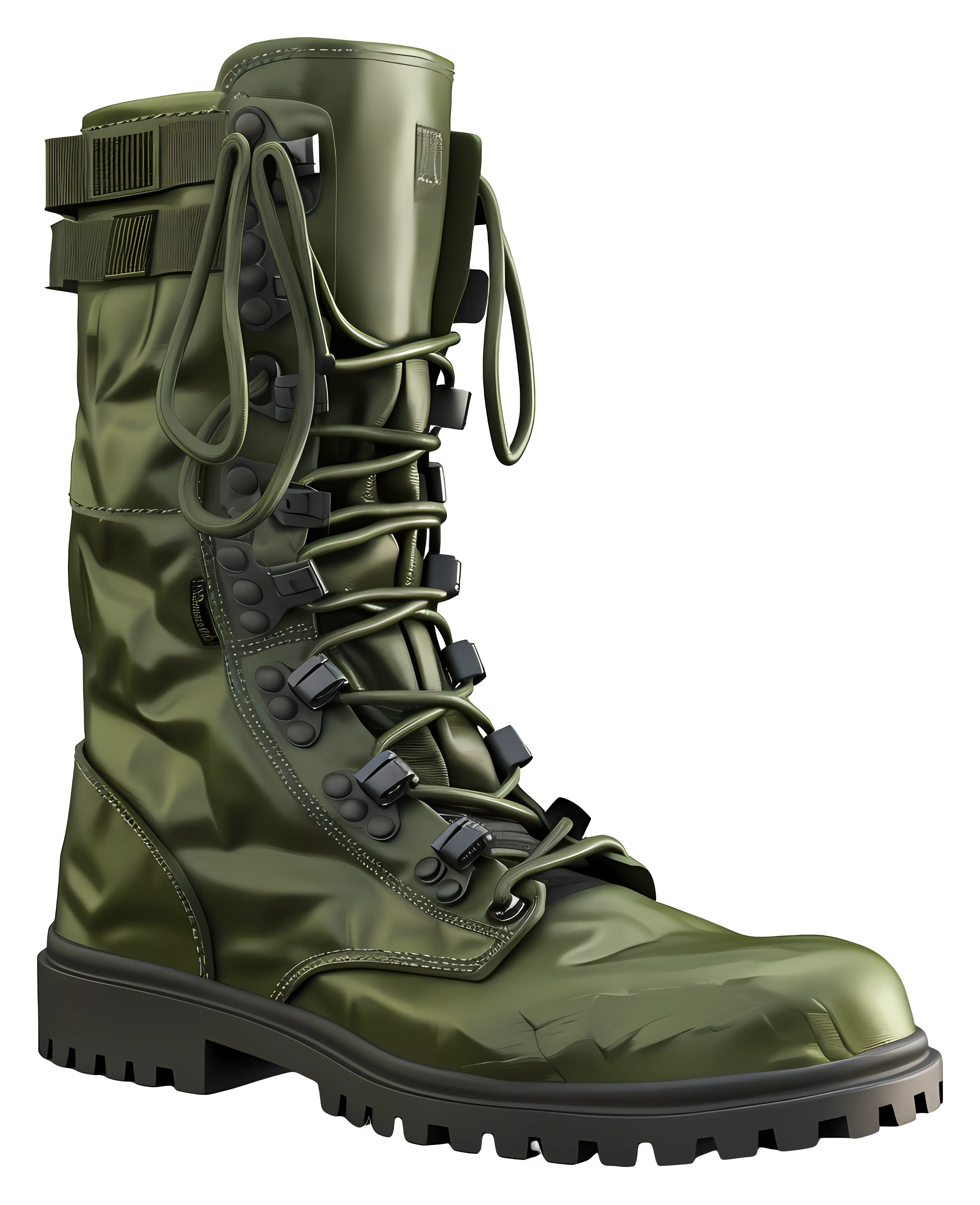 Green Tactical Combat Boot